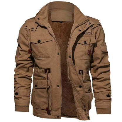 Waterproof Men's Removable Hood Parka Coat