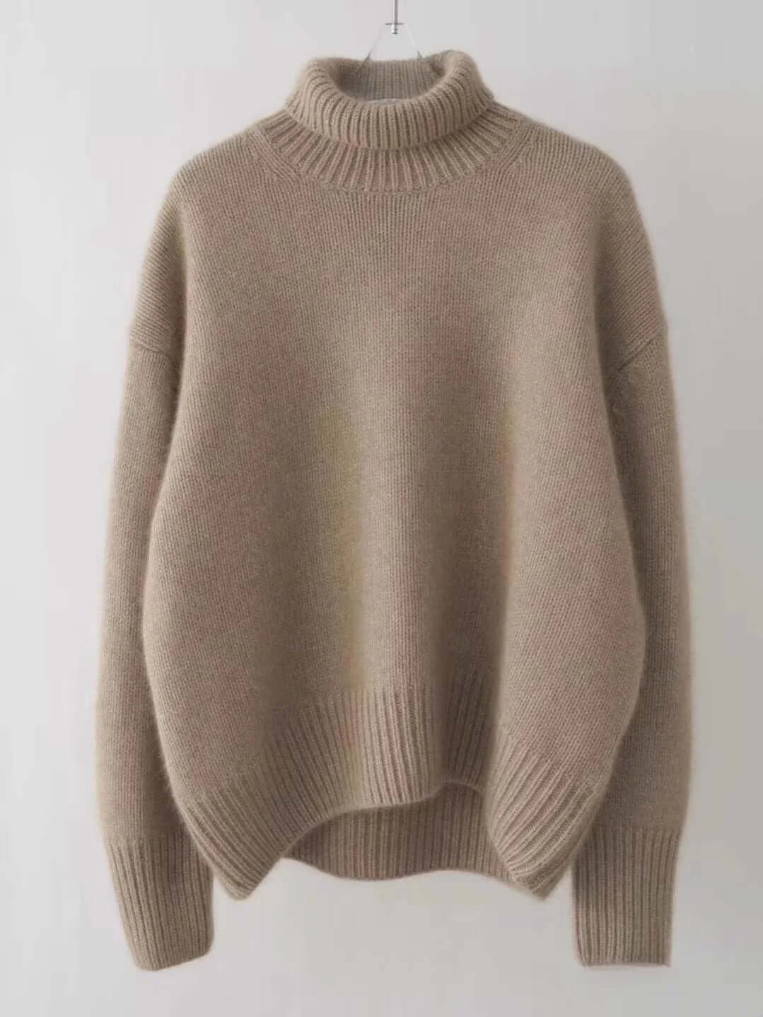 Cozy Oversized Crew Neck Women's Sweater