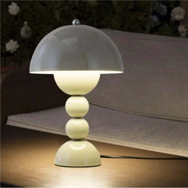 Compact Glass Flower Desk Light Lamp