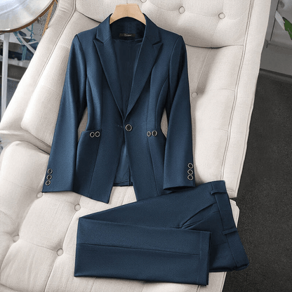 Classic Fit Women's Suit Jacket Pants Set