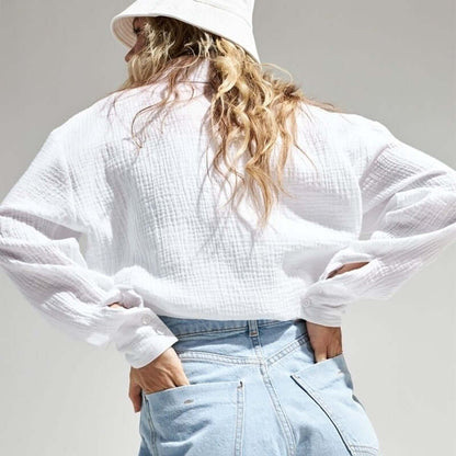 Relaxed Fit Casual Polo Shirt for Women