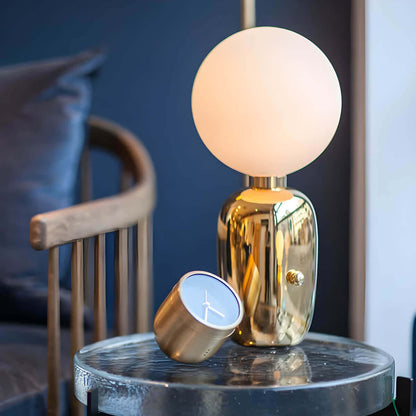Luxury Glass and Metal Desk Lamp with G9 Bulb
