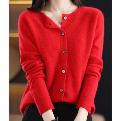 Soft V Neck Cashmere Sweater for Women