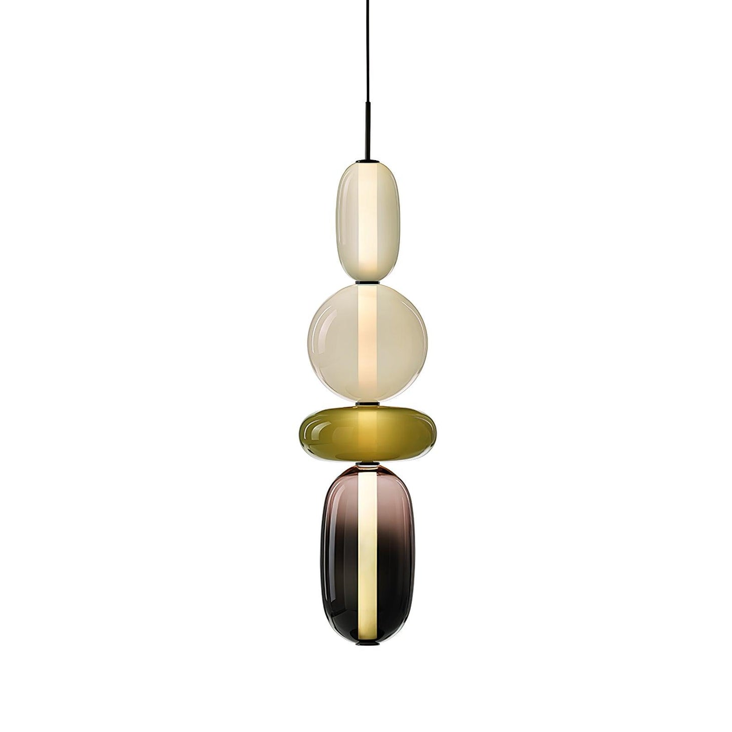 Vibrant Glass Drop Ceiling Light