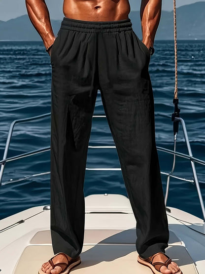 Relaxed Fit Mens Comfort Trousers - Soft & Lightweight