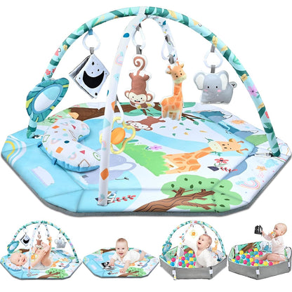 Ultimate Baby Play Gym with 8 Fun Toys