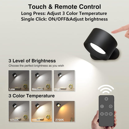Portable LED Outdoor Indoor Wall Lamp