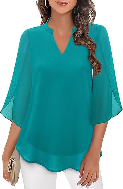 Airy Elegance White Blouse | Women's Puff Sleeve Top for Summer 3