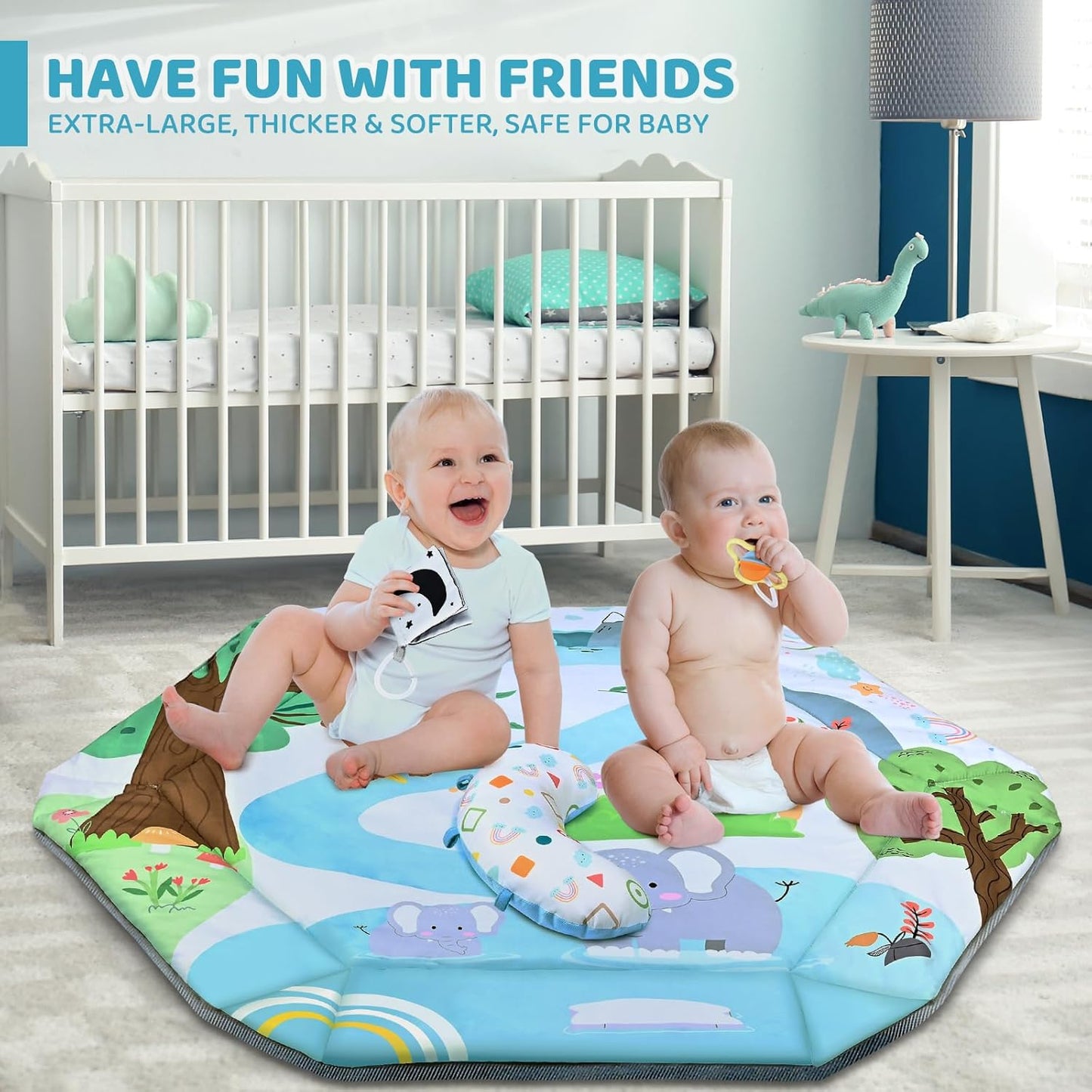 Ultimate Baby Play Gym with 8 Fun Toys
