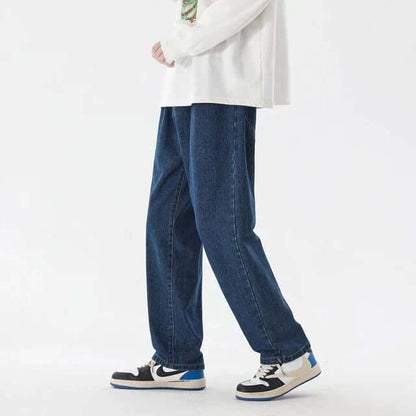 Comfortable Men's Straight Leg Casual Jeans