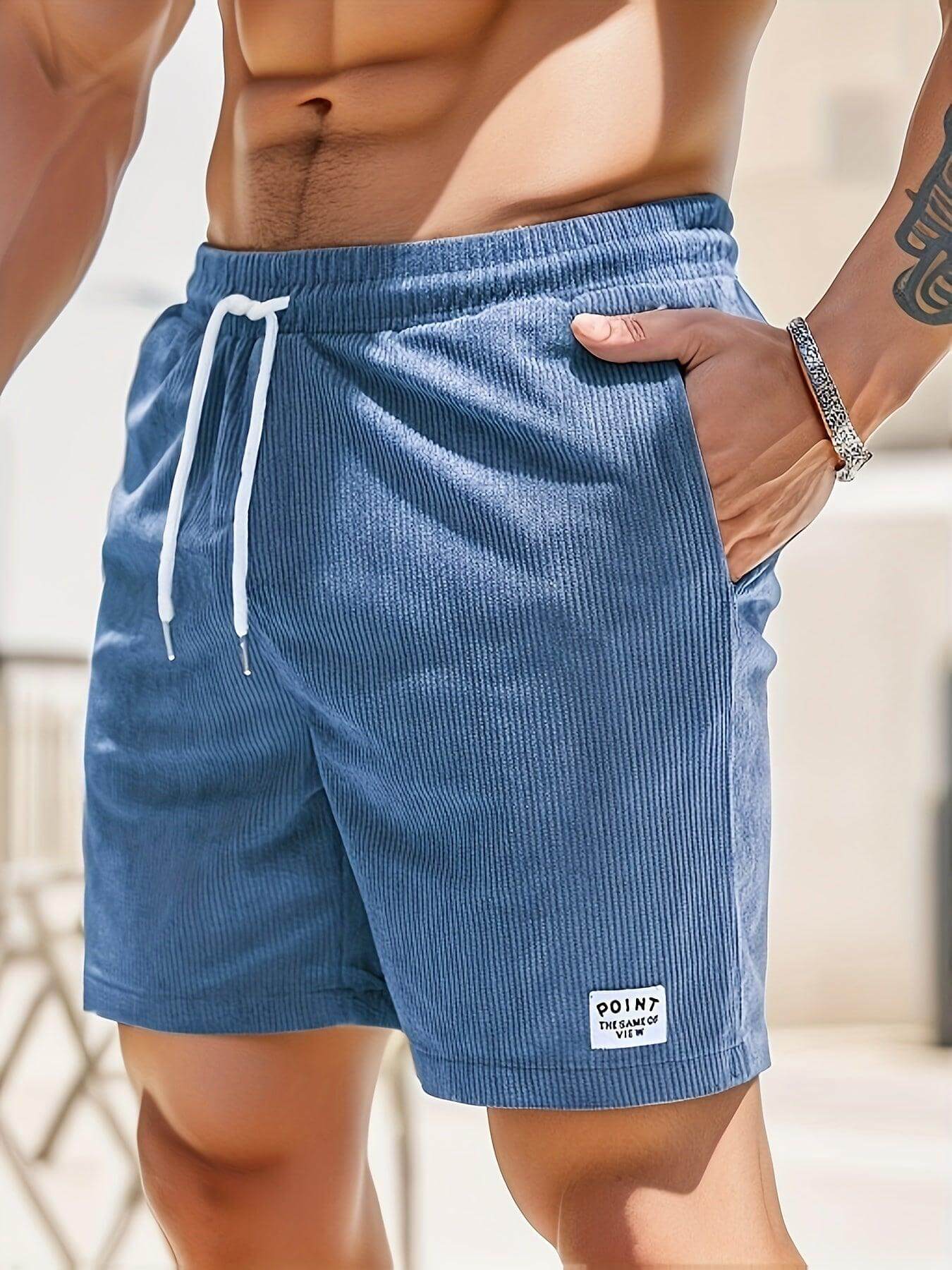 Relaxed Fit Men's Drawstring Shorts - Luxivelle