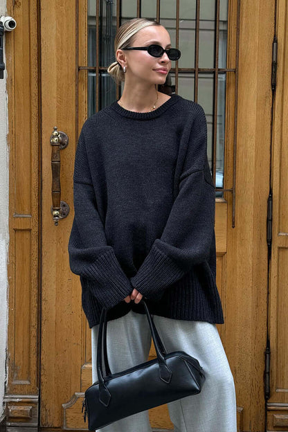 Large Women's Grey Cozy Sweater
