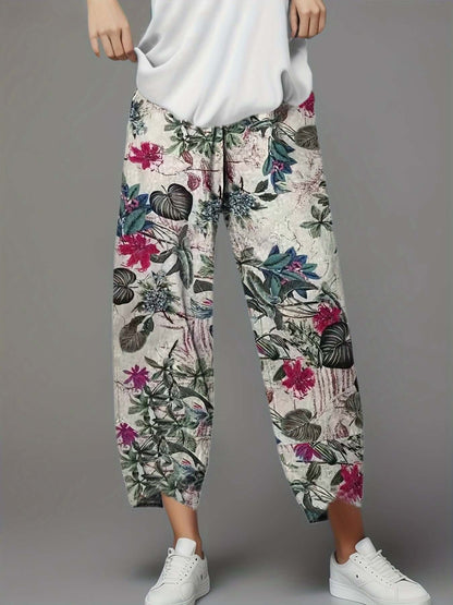 Ladies' High-Waisted Loose Fit Pants