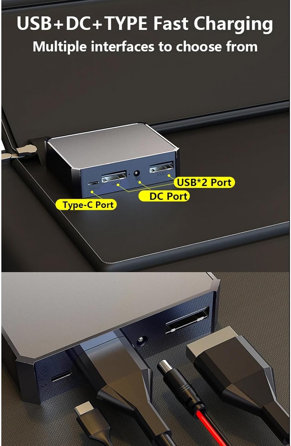 Compact 1000W Portable Solar Power Charger Kit