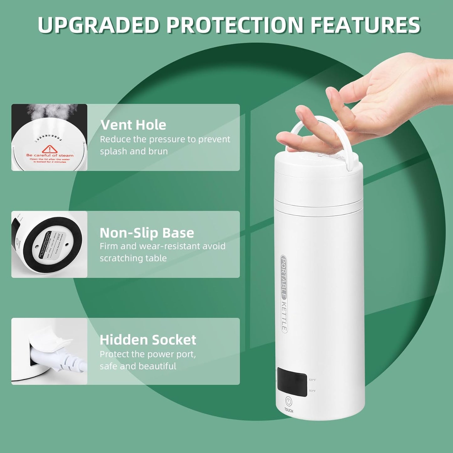 Compact Travel Electric Kettle