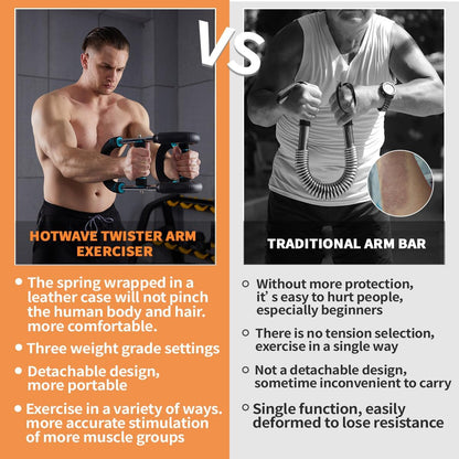 Compact Arm Trainer – Adjustable Fitness Bar for Home Workout