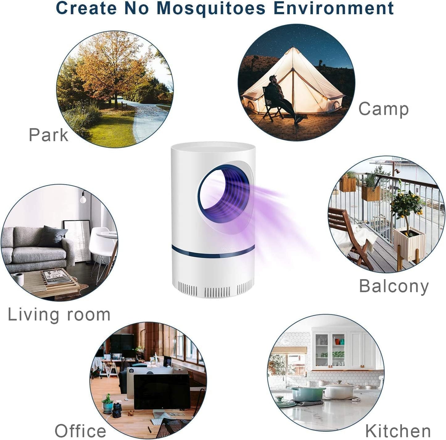 Effective Outdoor Insect Mosquito Trap Killer Lamp
