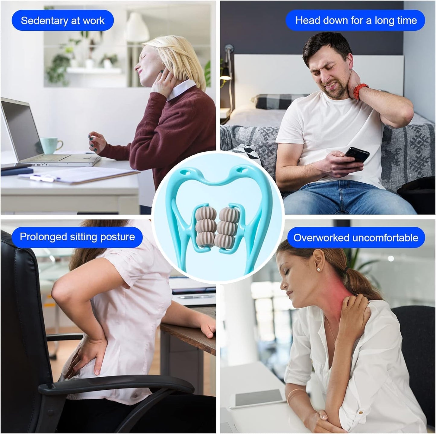 Deep Tissue Shoulder Massager - Strong Relief Tool