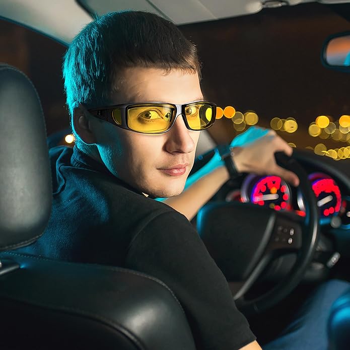 Polarized Night Driving Glasses - Anti Glare Safety Eyewear