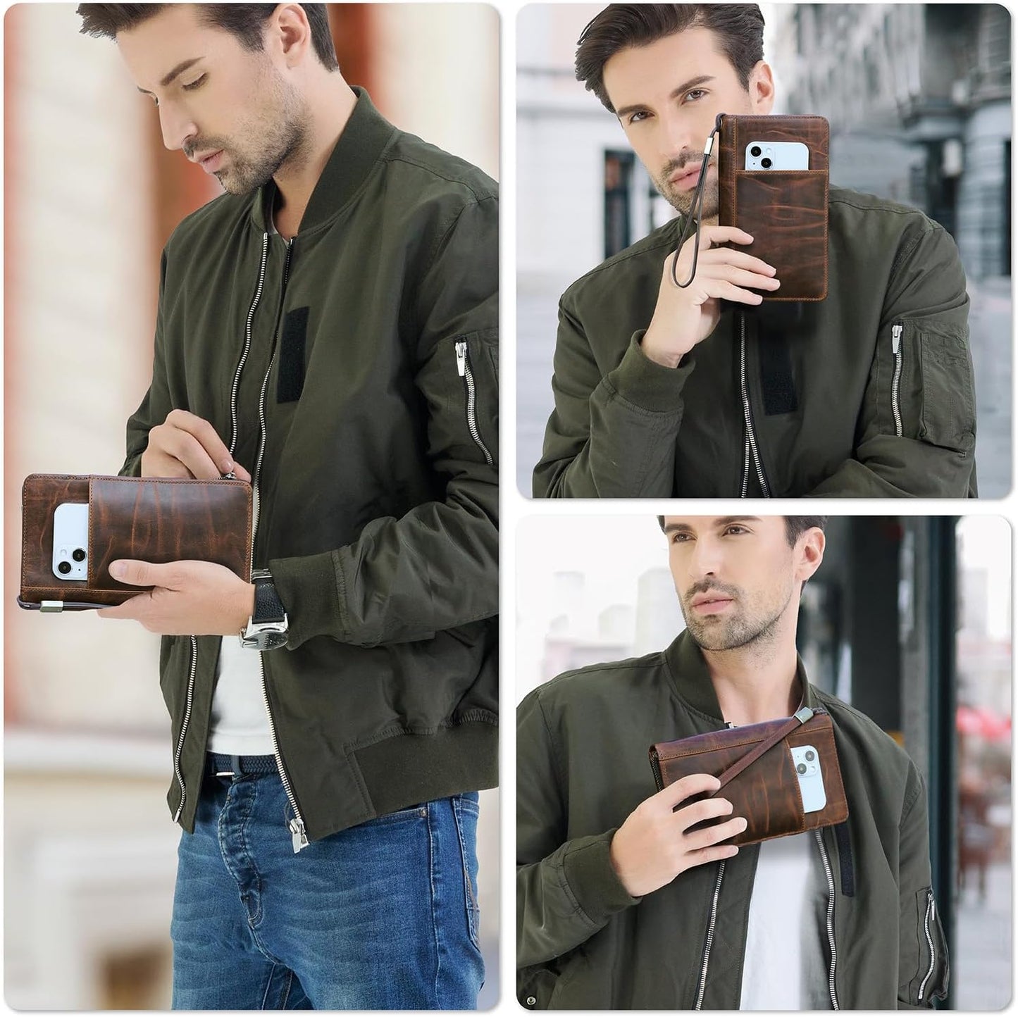Premium Leather Passport Wallet with RFID Protection