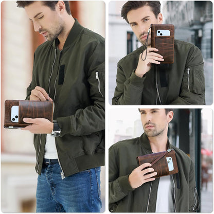 Premium Leather Passport Wallet with RFID Protection