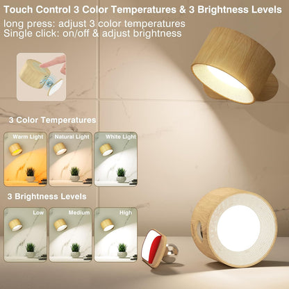 Bright Wireless LED Wall Light with Remote Timer