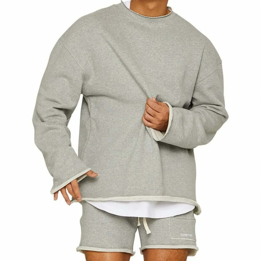 Comfortable Loose Fit Casual Sweatshirt - Luxivelle