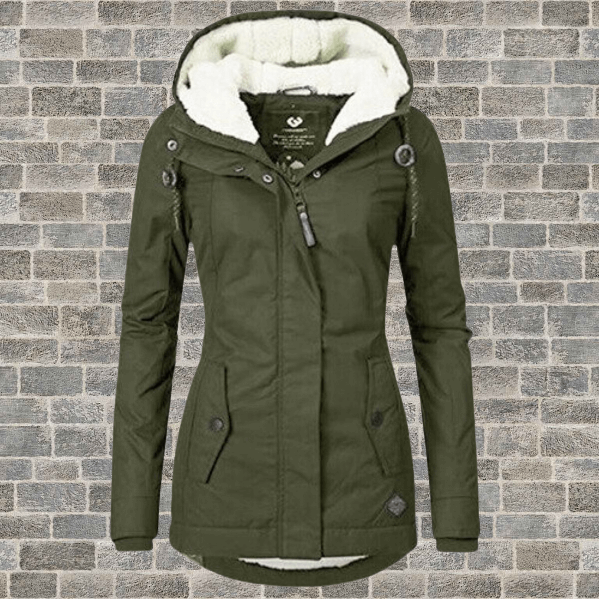 Warm Women's Parka Coat with Soft Faux Fur Lining