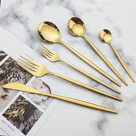 Modern 36-Piece Stainless Steel Cutlery Set