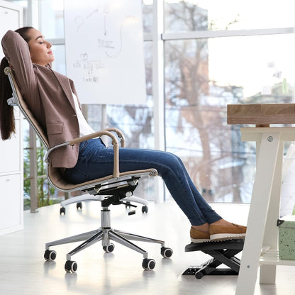 Ergonomic Footrest with Massage Surface for Home Office