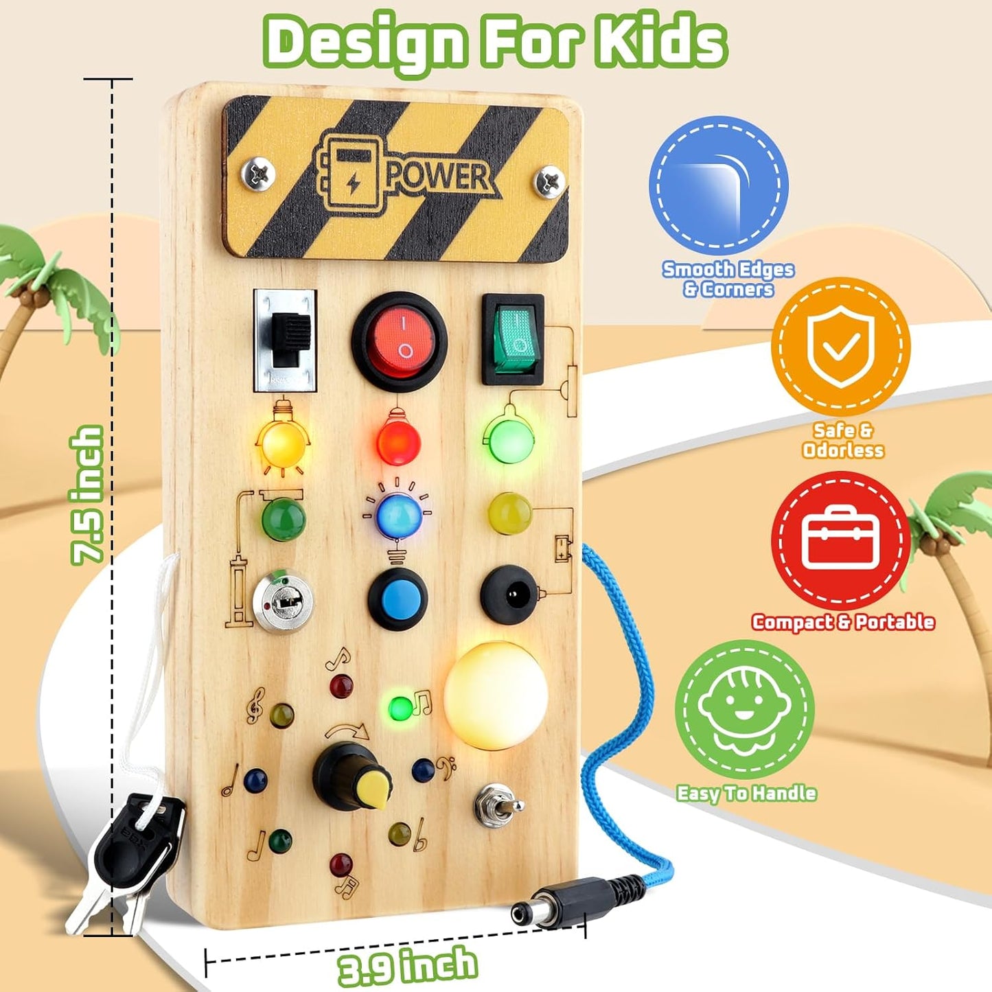Interactive Learning Board Toy for Kids & Toddlers