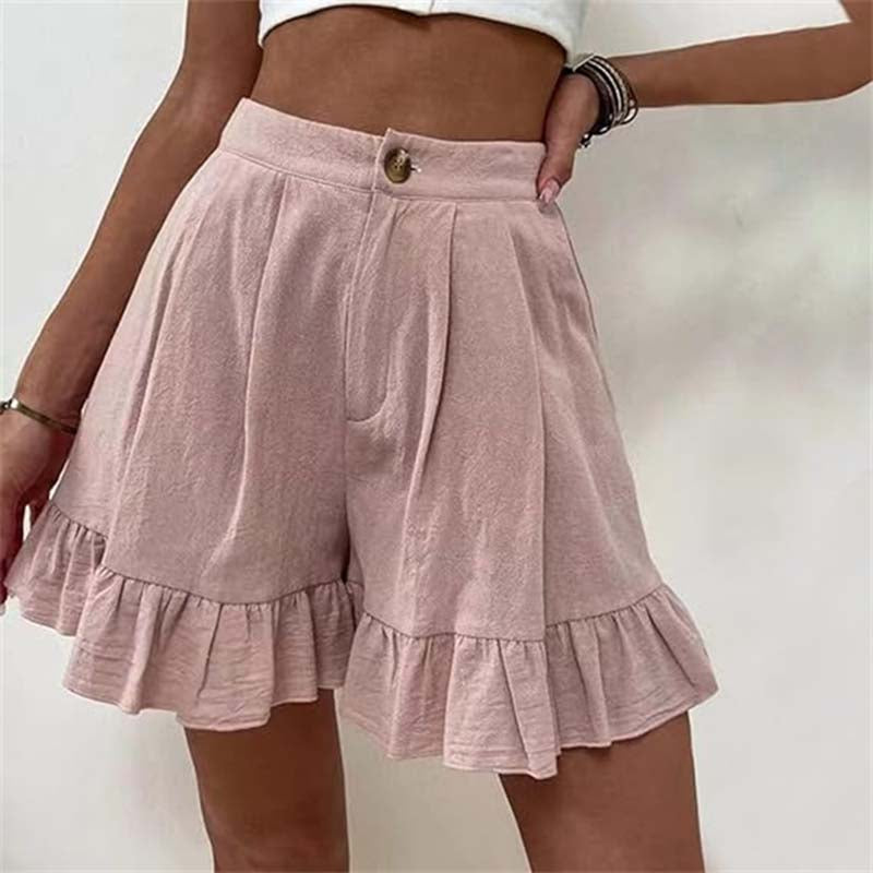 Lightweight Summer Ruffle Shorts - Luxivelle