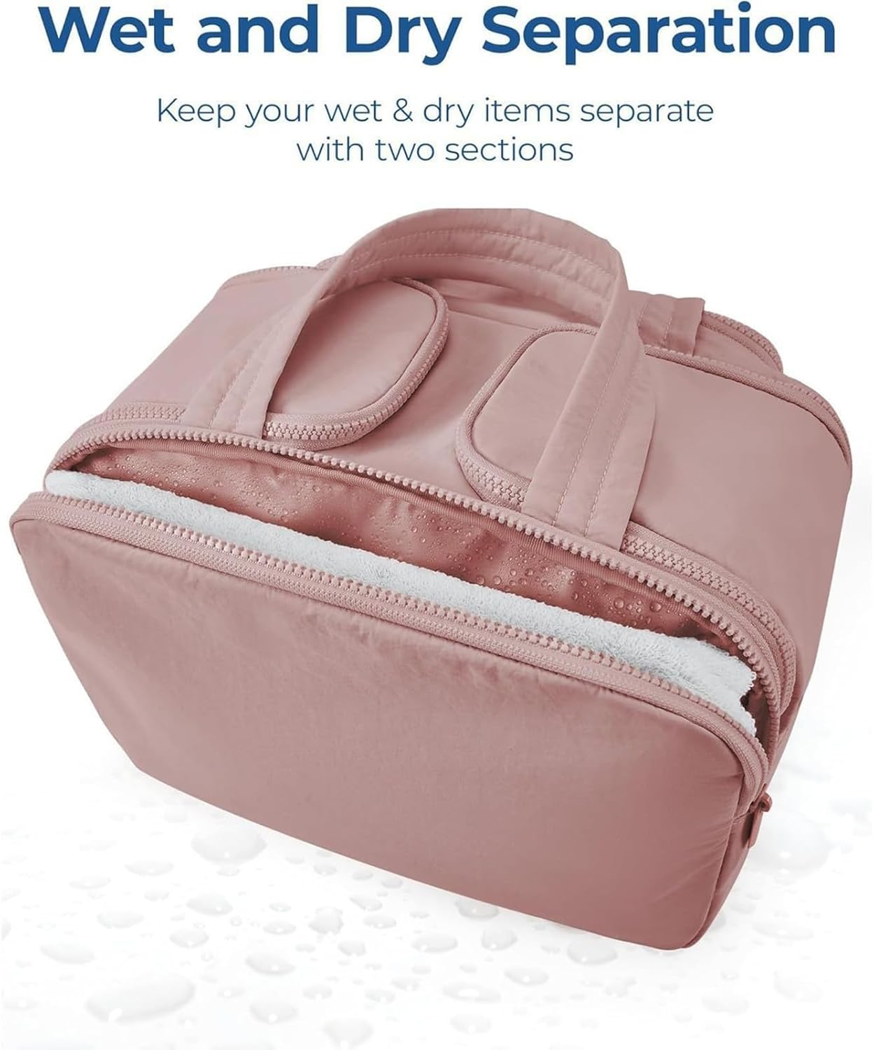 Spacious 4-in-1 Travel Toiletry Bag for Women