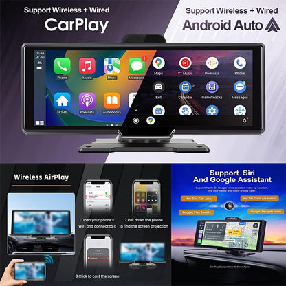 Advanced Car GPS Display with CarPlay and Auto