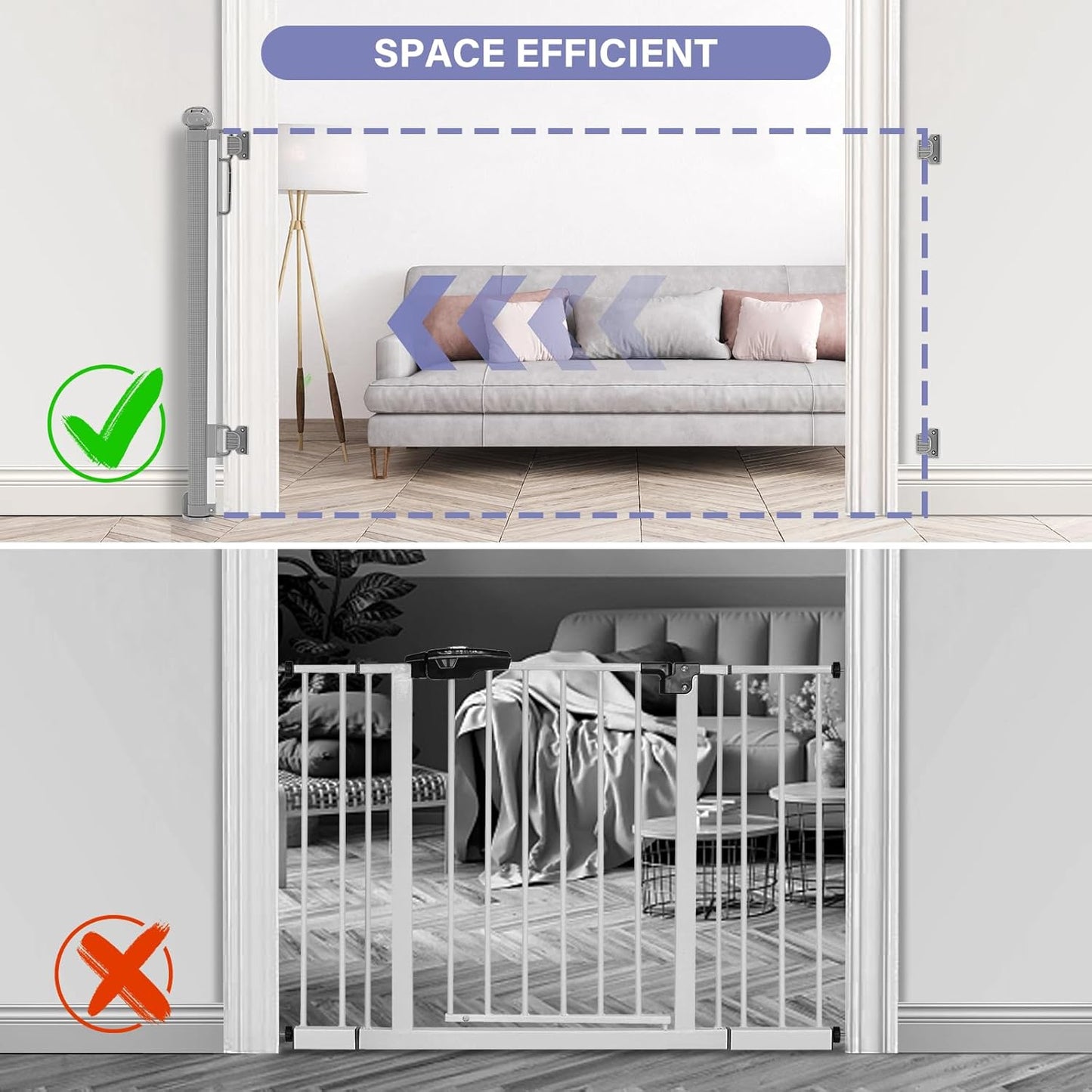 Easy Install Baby Pet Safety Gate
