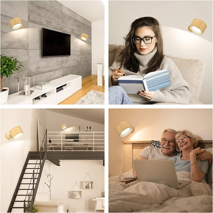 Bright Wireless LED Wall Light with Remote Timer