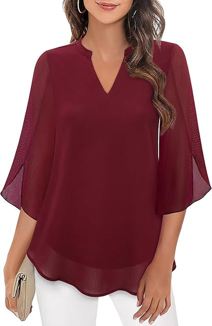 Variant image for Airy Elegance White Blouse | Women's Puff Sleeve Top for Summer-15