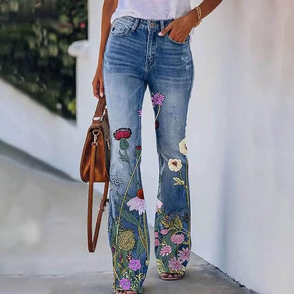 Claire | Flared Denim Trousers