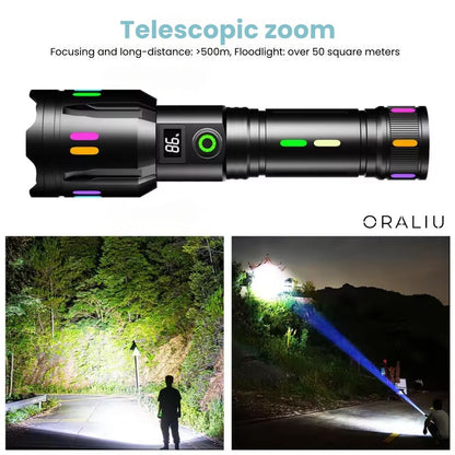 High-Power Rechargeable LED Torch 9000 Lumens