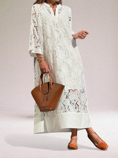 Mila | Luxurious long lace dress