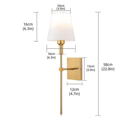 Compact Battery Powered LED Wall Lamps (2 Pack)