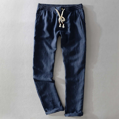 Slim Fit Mens Elastic Waist Trousers