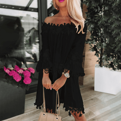 Casual Cold Shoulder Summer Dress