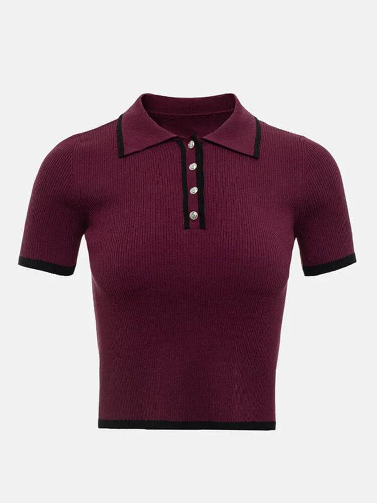 Soft Cotton Polo Top
