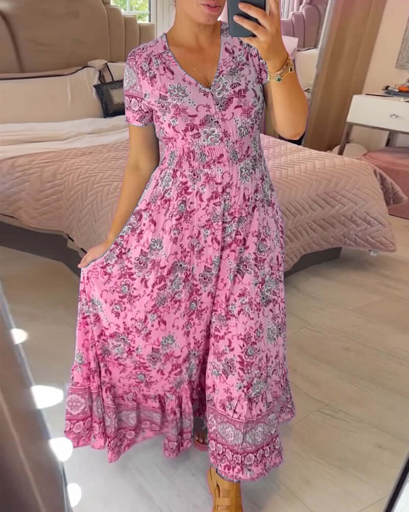 Women's Pretty Floral Long Dress