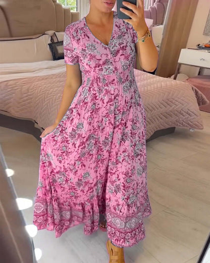 Women's Pretty Floral Long Dress