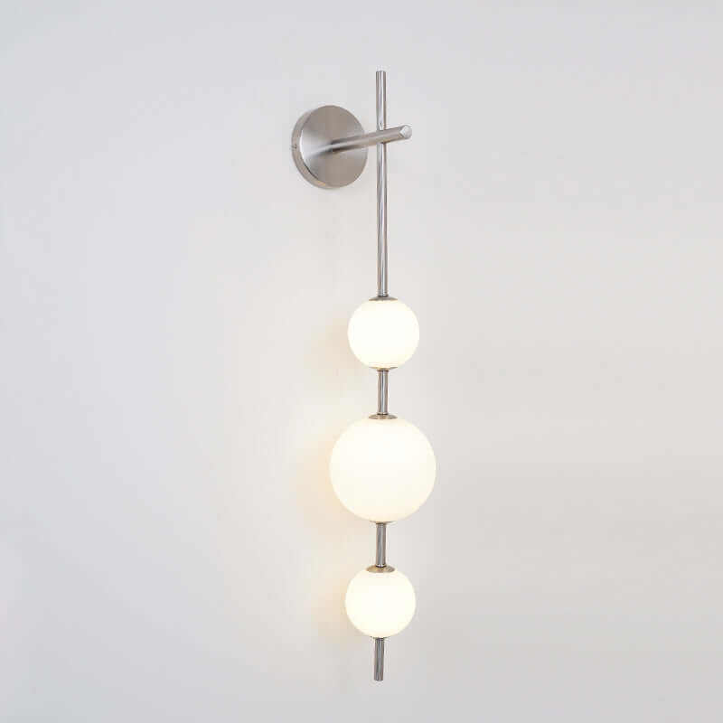 Sleek Round Glass Wall Light