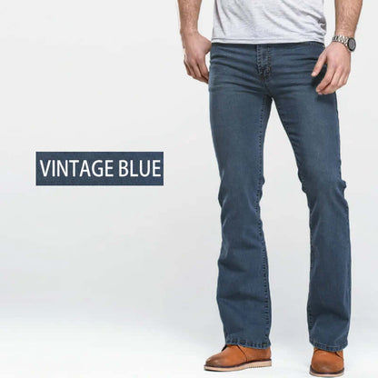 Comfortable Fit Stretch Blue Jeans