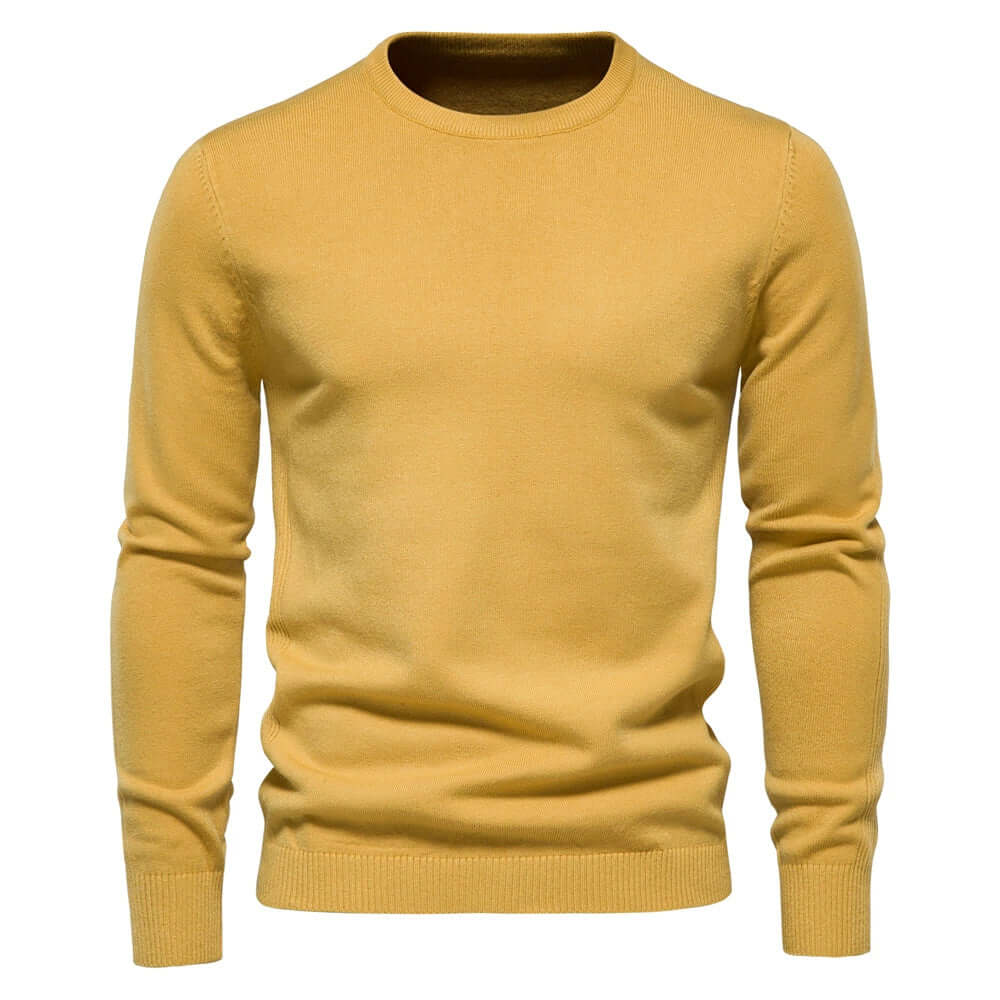 Cozy Men's Winter Sweater - Soft Crew Neck Pullover