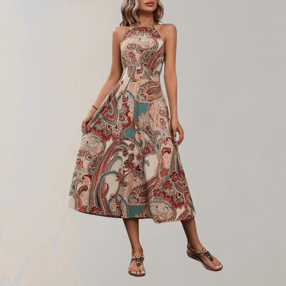 Flowy Floral Long Summer Dress - Luxivelle